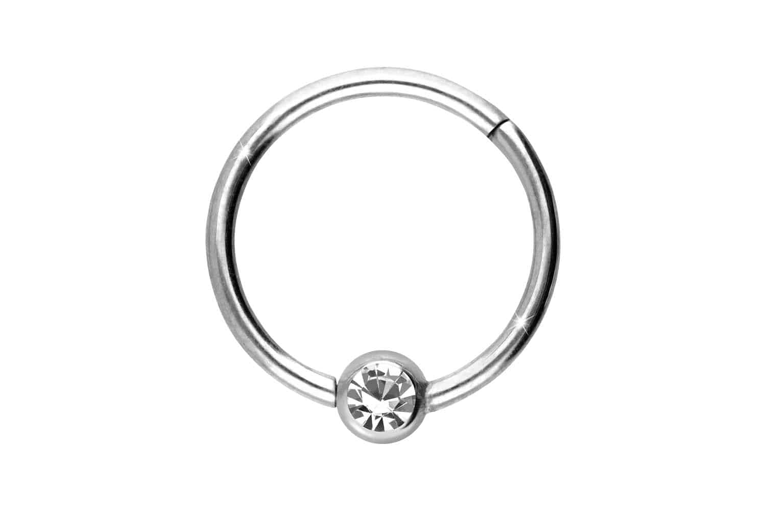 Titan Segmentring Clicker Piercing KRISTALL ++SALE++